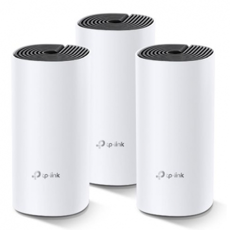 TP-LINK (DECO M4) Whole-Home Mesh Wi-Fi System, 3 Pack, Dual Band AC1200, MU-MIMO, 2 x LAN on each Unit