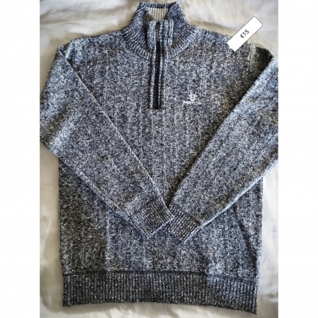 New Winter Men's Sweater Casual Pullover Mens Warm Sweaters Man Slim Stand Collar Knitted Pullovers Male Coats Half Zip Sweater