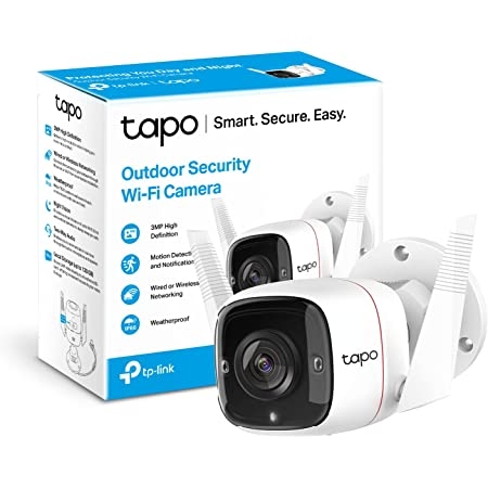 TP-LINK (TAPO C310) TAPO SMART WIFI OUTDOOR SECURITY CAMERA, NIGHT VISION, ALARM