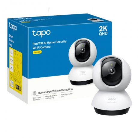 Tapo 2K QHD Indoor Pan/Tilt Security Wi-Fi Camera, AI Detection,360